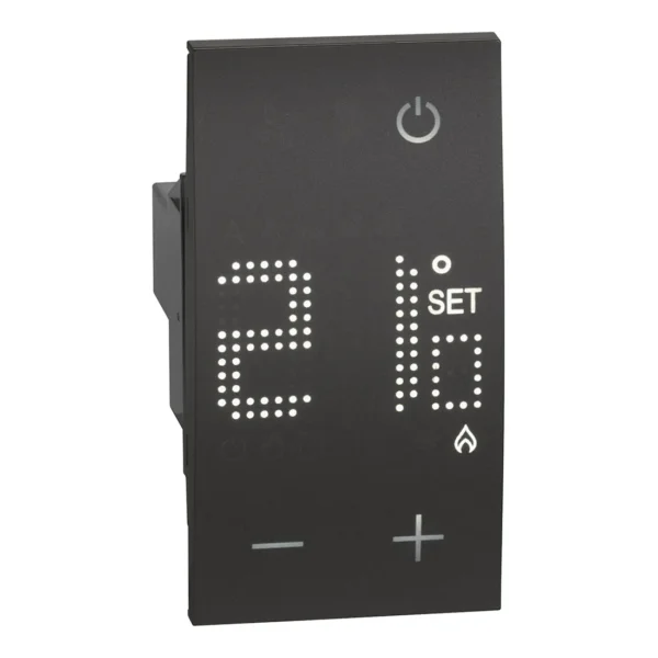 BTicino KG4441 LivingNow 2M Thermostat m.Display in der Farbausführung Black