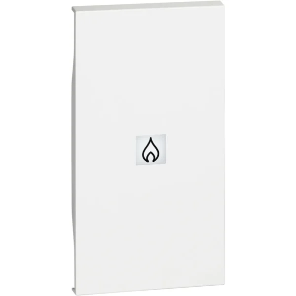 BTicino KW01M2PN LivingNow 2M Tasten- abdeckung m.Symbol Heizung White