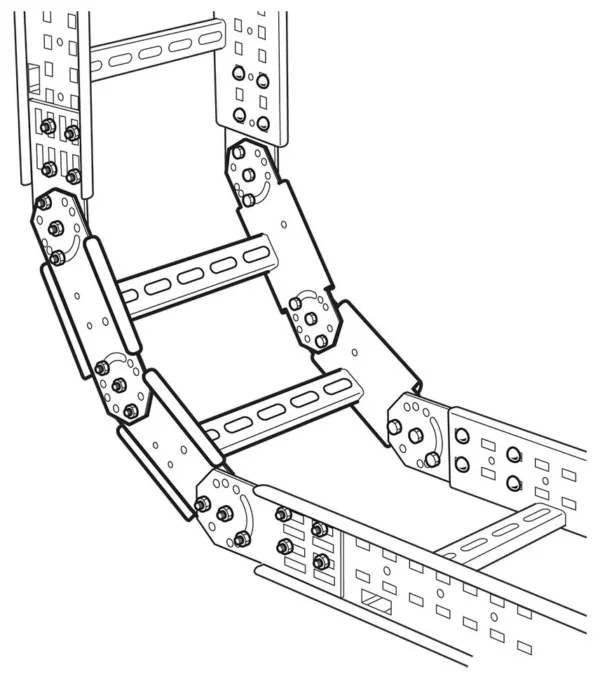 Van Geel PAR300SZ Steige-/Fallstück B300 H125 V4A Edelstahl