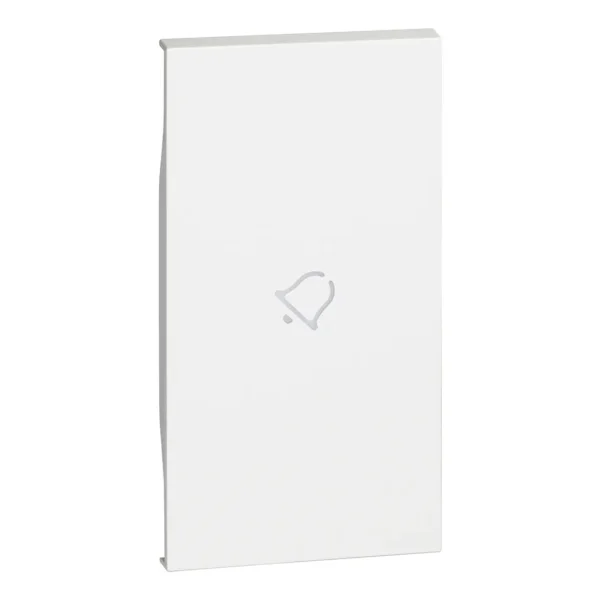 BTicino KW01M2D LivingNow 2M Tasten- abdeckung m.Symbol Glocke White