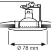 Rutec ALU55849 Alu-Druckguss Einbau- strahler chrommatt starr f.MR16 – Bild 3