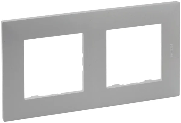 Legrand 864372 Rahmen 2-fach Niloe Step Aluminium