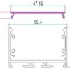 Rutec 65435 ALU-Profil 50/35 o.Zubehör 2000x50,4x35mm – Bild 2