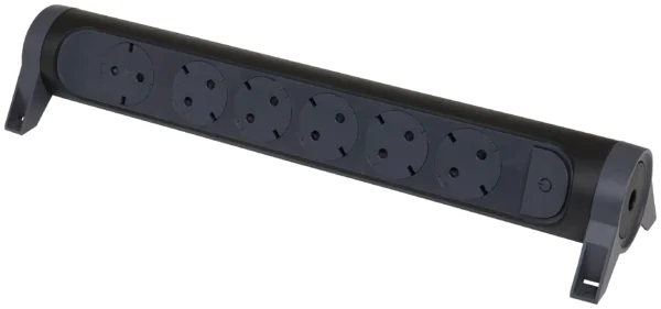 Legrand 694548 Drehbare Steckdosenleiste 6xSDO o.Kabel schwarz