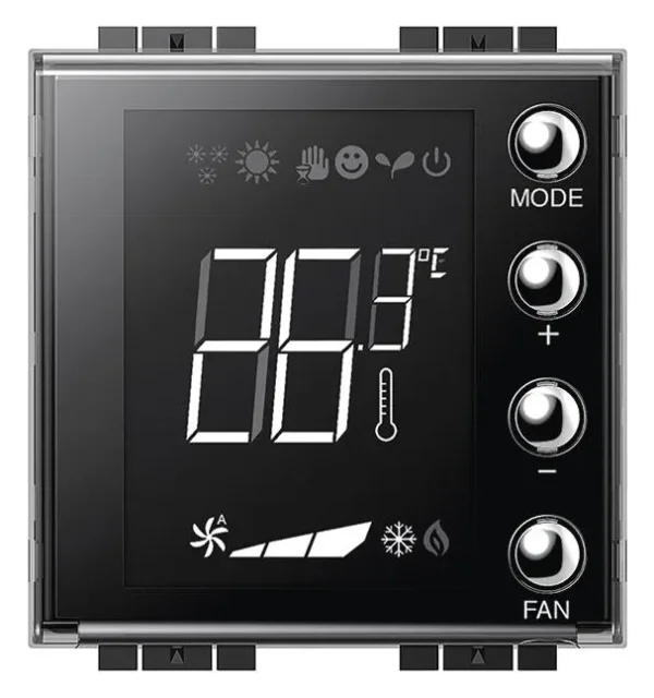 BTicino LN4691 Unterputz Thermostat m.beleuchtetem Display 2M