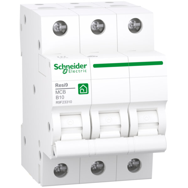 Schneider R9F23310 Leitungsschutz- schalter Resi9 3P, 10A, B Charakteristik