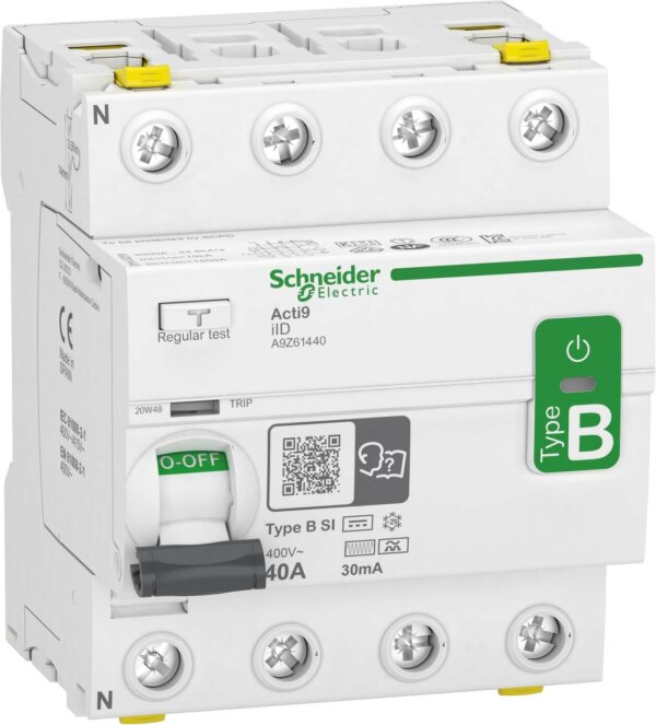 Schneider A9Z61440 FI-Schalter 4P 40A 30mA IID TYP B-SI Allstromsensitiv