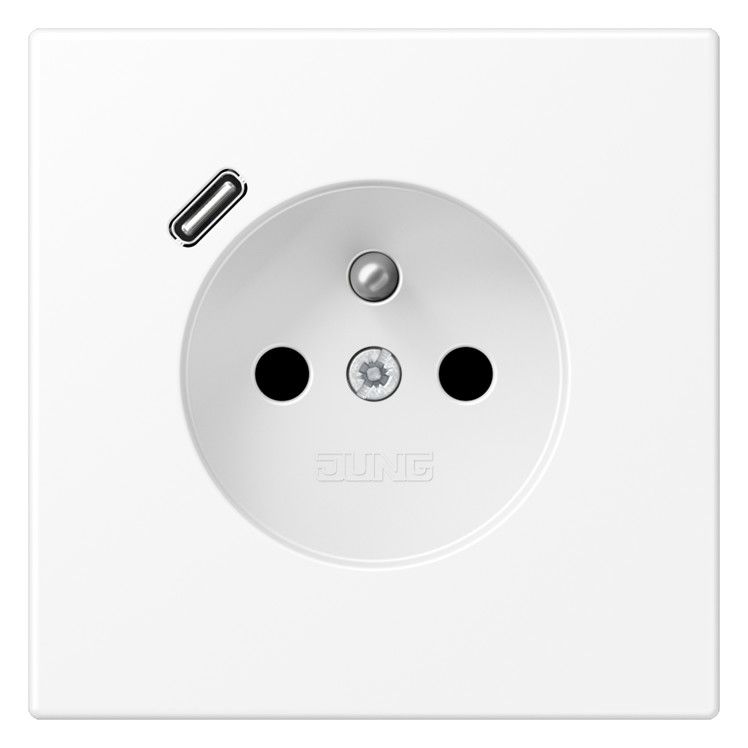 Jung LS1520F-18CWWM Steckdose Frz/Belg m USB Typ C