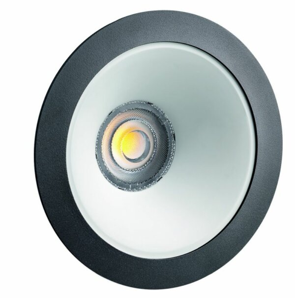 Rutec 21062WW LED-Downlight CYRA L,230V,7/9/14W,IP20,3000K,CRI80,RAL9005