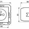 Jung A1520F-18C Steckdose Frz/Belg m.USB Typ C – Bild 2