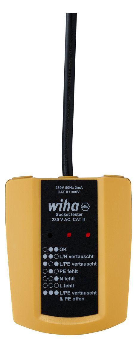 Wiha SB 255-61 Steckdosen- Tester 230V AC 45220