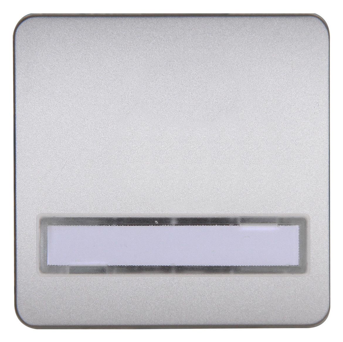 Kopp 330520009 HK02-Flächenwippe m.Schriftfeld Farbe:stahl