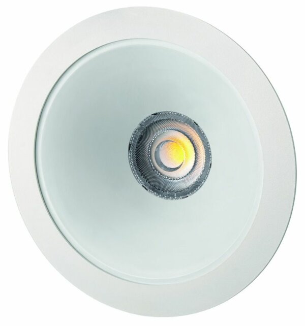 Rutec 21051WW LED-Downlight CYRA M,230V,18/24W,IP20,3000K,CRI80,RAL9010