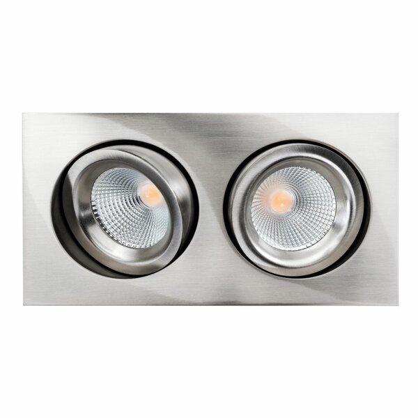 SG LEUCHTEN LED-Einbaustrahler 14W Konv Junistar Lux Square 902611 DALI 2LEDs