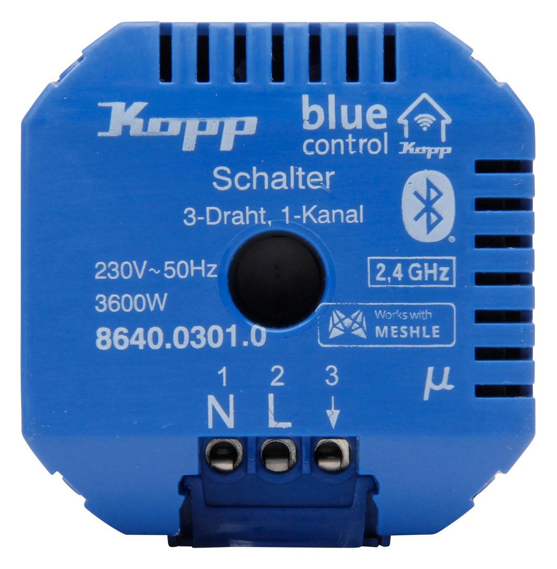 Kopp 864003010 Blue-control Schaltaktor Schalter 1-Kanal 3-Draht m.Bluetooth