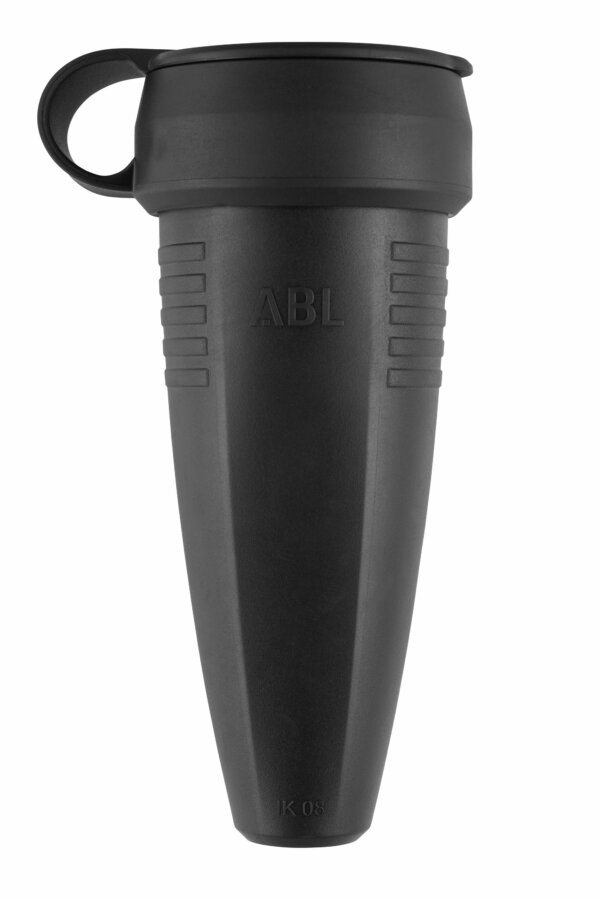 ABL Schutzkontaktkupplung Gummi IP44 ger 1569 sw Schraubkl
