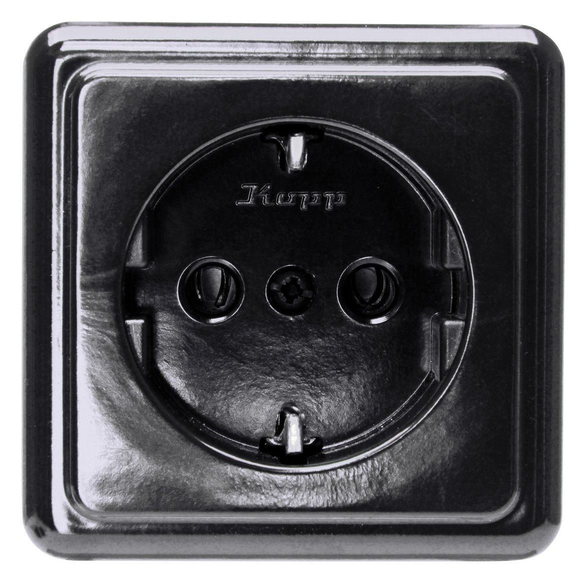Kopp 101805003 STANDARD-APsteckdose 1-fach Farbe:schwarz