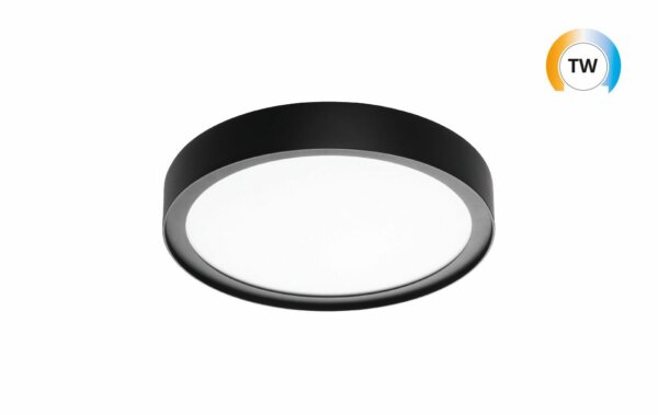 SG LEUCHTEN LED-Deckenanbauleuchte 17W DISC 606088 2700-6500K sw Konv DALI