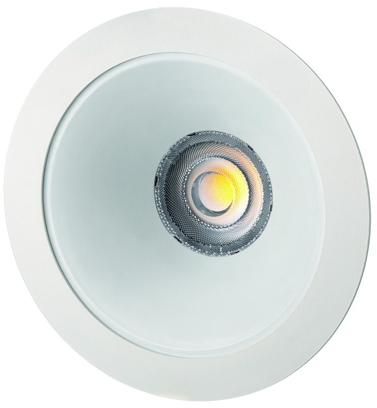 Rutec 21031NWD LED-Downlight CYRA S,230V,18/24W,IP20,4000K,CRI80,RAL9010