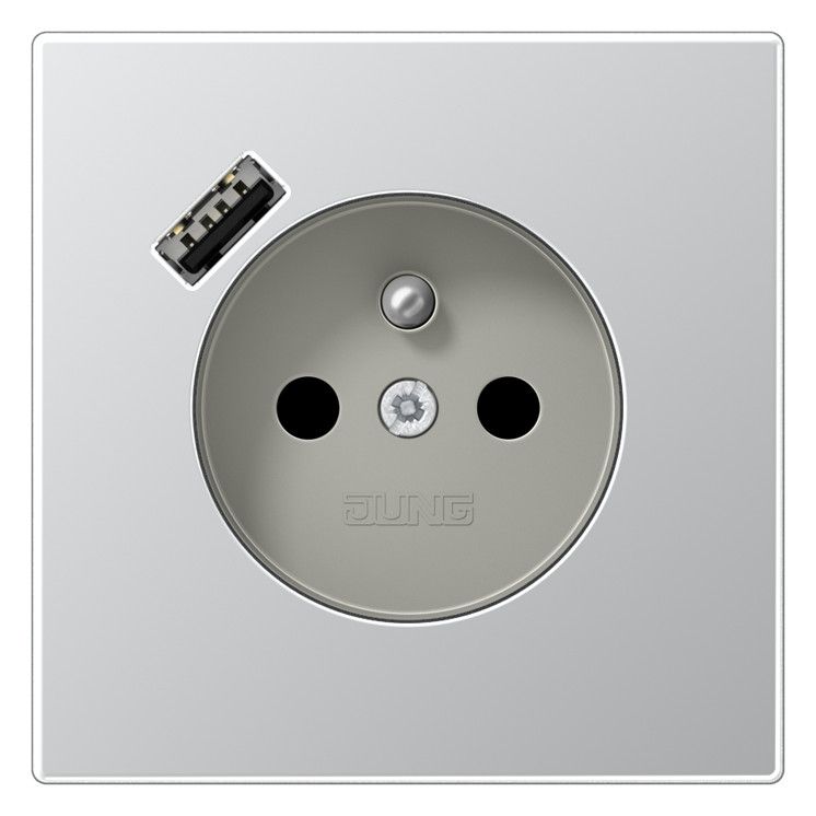 Jung AL1520F-18A Steckdose Frz/Belg m.USB Typ A