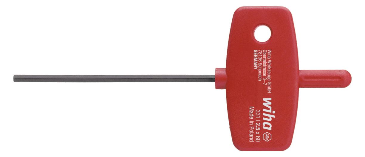 Wiha 331 2,5x60mm Stiftschlüssel m.Schlüsselgriff 00896