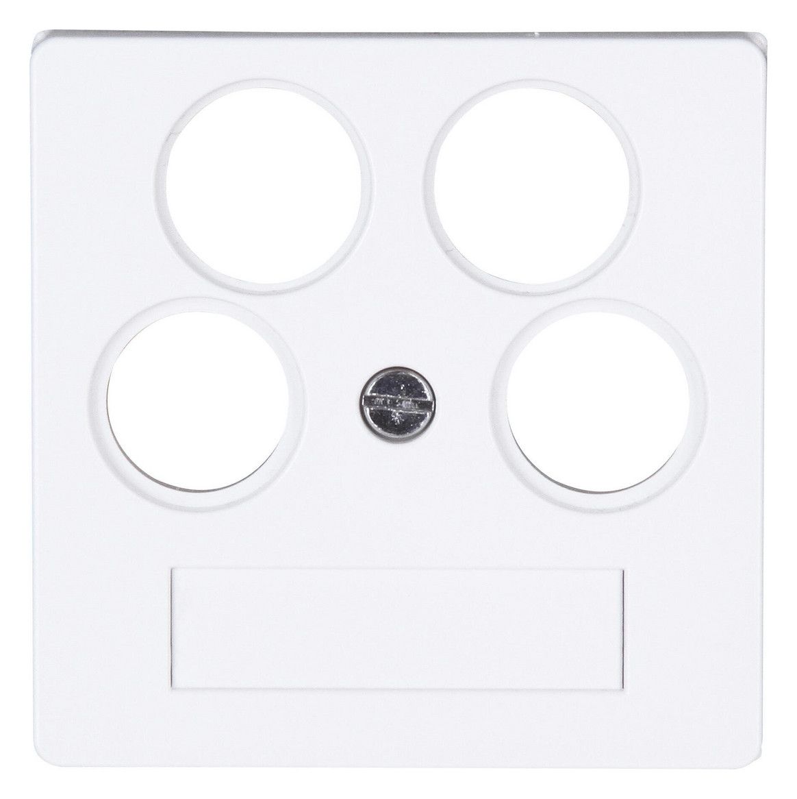 Kopp 491832003 HK07-Antennen-Abdeckung TV/RV/2x SAT Farbe:arktisweiß matt