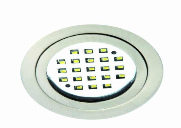 Rutec LED55019WW-V2 LARA RUND Eisengebürstet 2W 21 LED