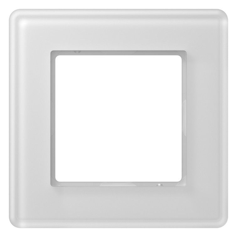 Jung AV581GLMWW Glasrahmen 1f senkr.eu.waager.e Montage Glas A VIVA al