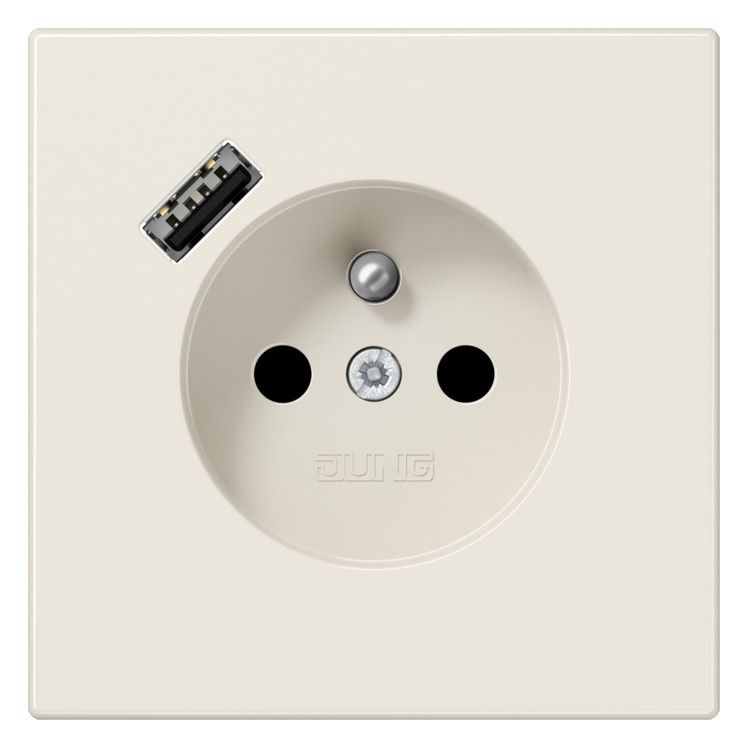 Jung LS1520F-18A Steckdose Frz/Belg m.USB Typ A