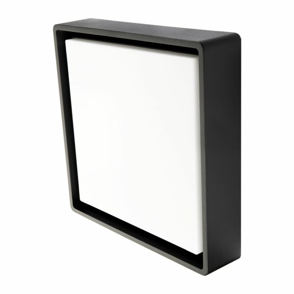 SG LEUCHTEN LED-Fassadenleuchte 21W sw FRAME 605367 4000K 2370lm Konv
