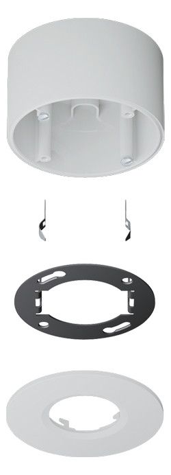 Jung PMM-AP-SET-AL Aufputz-Set f.KNX Präsenzmelder Automatiks. Aluminium