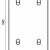 Jung LC12-25R0240 Abd. m.Kipph. "Zylinder" 2x2 Kipph. senkr. LS 1912 omb – Bild 2