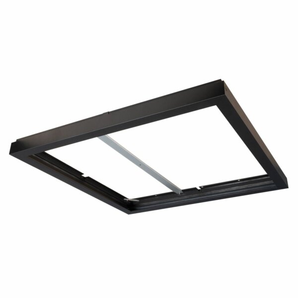 SG LEUCHTEN Aufbaurahmen sw Alu L604mm 212258 H48mm