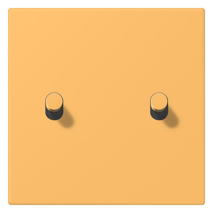 Jung LC12-5R0254 Abd. m.Kipph. "Zylinder" 2 Kipph. LS 1912 ocre jaune c