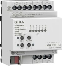 Gira Schaltaktor 6-fach, Jalousieaktor 3-fach, 16 A für KNX, 503300