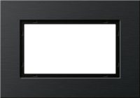 Gira Abdeckrahmen 1 1 2fach alu schwarz 1001126