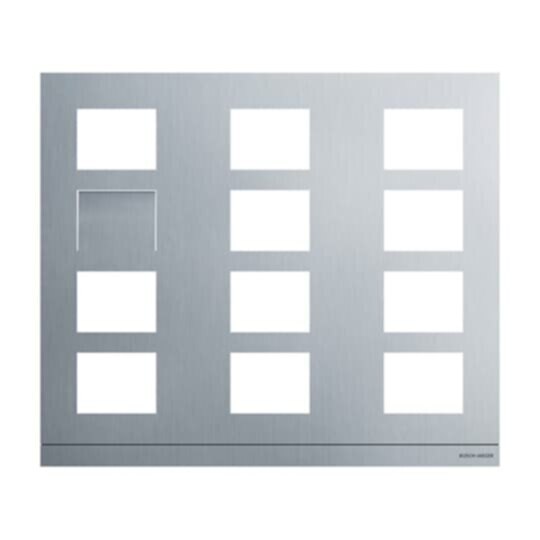 Busch-Jaeger Busch-Jaeger Frontplatte 12-fach anthrazit Aluminium 413812CF-B-03 409x349x20,5mm