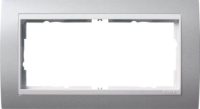 Gira Abdeckrahmen 2f.o.MS alu für reinweiß Event 1002326