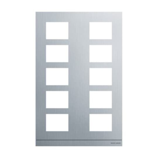 Busch-Jaeger Busch-Jaeger Frontplatte 10-fach weiß Aluminium 413910CF-W-03 271x421x20,5mm