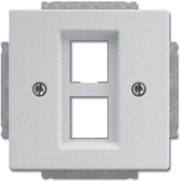 Busch-Jaeger Zentralscheibe Aluminium-Silber Abdeckung 2561-02-83