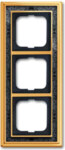 Busch-Jaeger Rahmen 3-fach ms/poliert Dekor anthrazit 1723-833