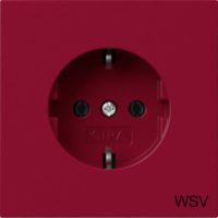 GIRA 4188708 SCHUKO-Steckd.WSV Flächenschalter Rot