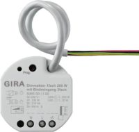 Gira Dimmaktor 1-fach mit Binäreingang 200W für Gira One und KNX, 506500