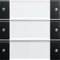 Gira Wippenset 3fach BSF sw/klar 2133005