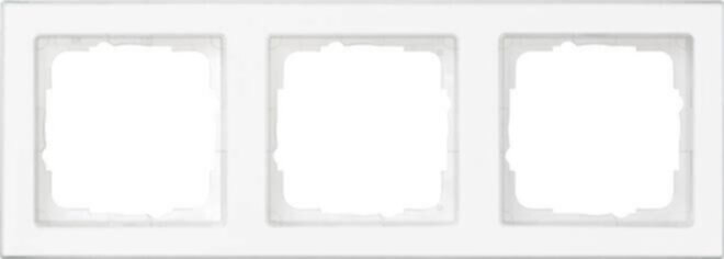 Gira Abdeckrahmen 3-fach reinweiß transparent 071322