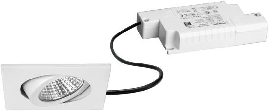 Brumberg 39365073 LED-Einbaustrahler 6W BB-Set 650lm 3000K ws dim 82x82mm