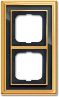 Busch-Jaeger Rahmen 2-fach ms/poliert anthrazit 1722-835