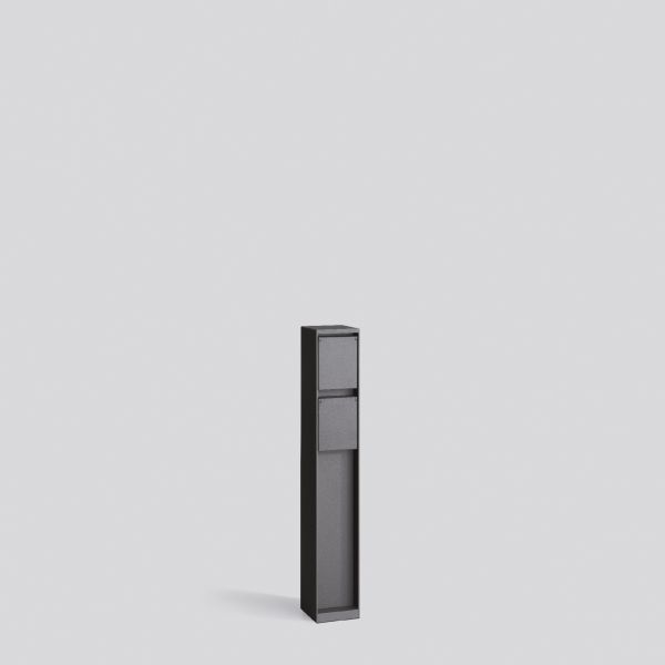 BEGA Installationssäule alu 500mm eins 71158 rechteck schraub graphit