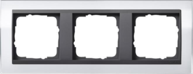 Gira Gira Abdeckrahmen 3fach klar weiß 0213728