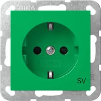 Gira SCHUKO-Steckdose SH SV Grün 4453107